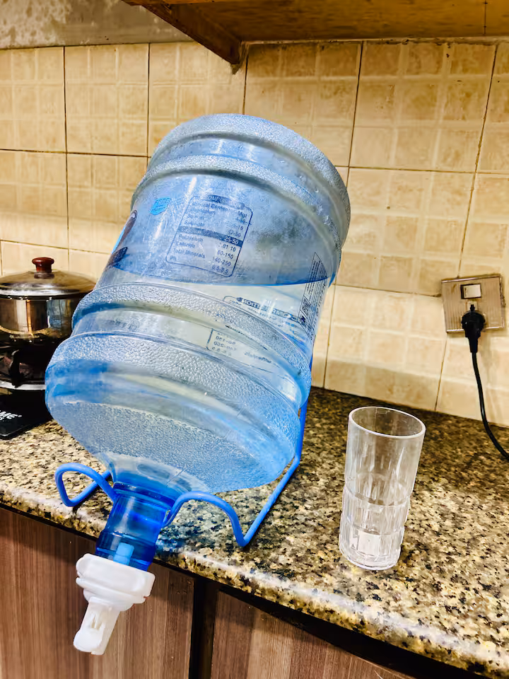 Close-up of kitchen corner and decor